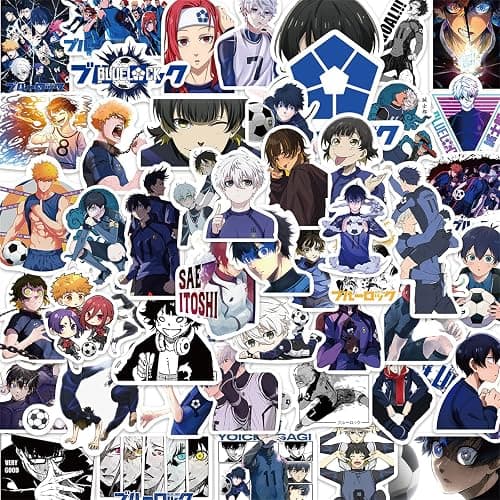 Blue Lock Anime Stickers for Kids,50PCS Cool Cartoon Anime Deals Laptop Water Bottle Bike Skateboard Luggage Computer Phone Case Snowboard Stickers for Kids Teens - Image 1