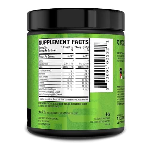 Jacked Factory NITROSURGE Pre Workout Supplement - Endless Energy, Instant Strength Gains, Clear Focus, Intense Pumps - NO Booster & Preworkout Powder with Beta Alanine - 30 Servings, Cherry Limeade thumbnail 7