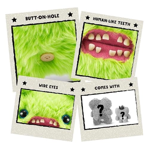 Fuggler Fugg Family by ZURU Funny Ugly Monster, Plush, Collectible, Toy (Screech) thumbnail 6