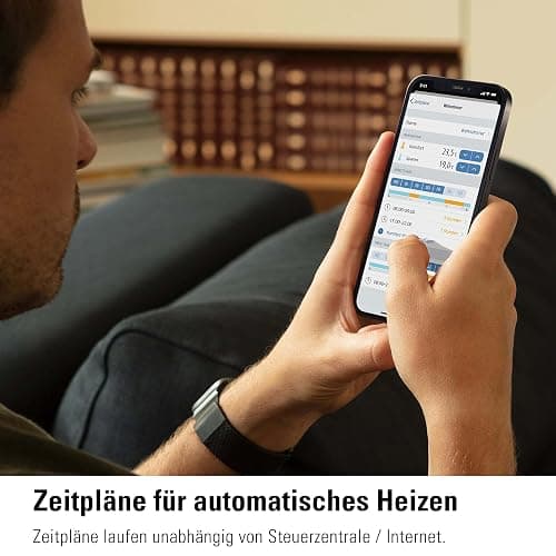 Eve Thermo (Apple Home) 4er Set - Smartes Heizkörperthermostat, Made in Germany, spart Heizkosten, smarte Heizungssteuerung, einfach installiert, Stiftung Warentest geprüft, Thread thumbnail 2