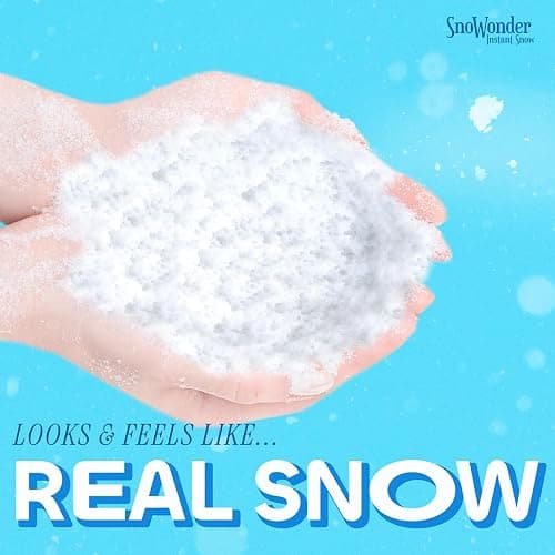SNOWONDER Instant Snow Fake Artificial Snow, Also Great for Making Cloud Slime - Mix Makes 2 Gallons of Fake Snow thumbnail 5