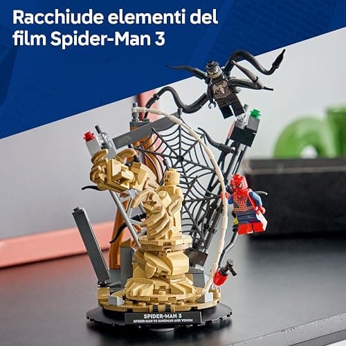 LEGO | Marvel Battaglia Epica: Spider-Man vs. Sandman - Giocattolo dei Supereroi con 3 Minifigure Inclusi Spider-Man & Venom, e Cantiere Edile - Regalo per Bambini da 9 Anni in su Fan dei Film - 76334 thumbnail 5