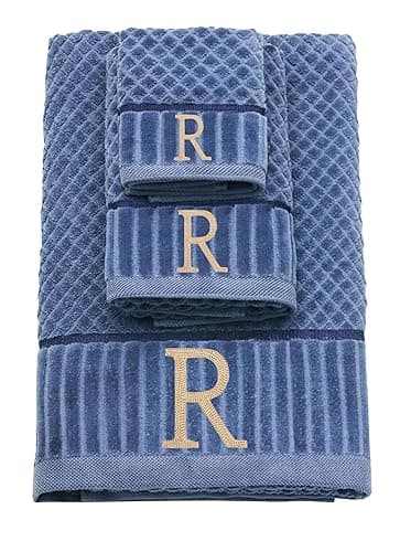 Monogrammed Towel Set by COTTON CRAFT