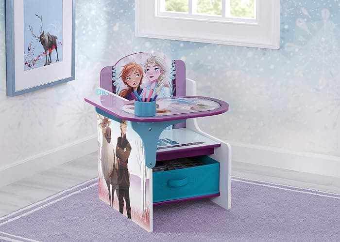 Delta Children Chair Desk with Storage Bin, Disney Frozen II thumbnail 2
