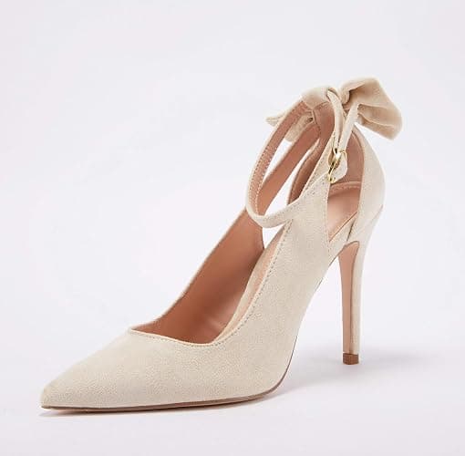 Fashare Womens High Heels Bow Tie Back Sexy Stiletto Ankle Strap Wedding Dress Pumps Shoes thumbnail 4