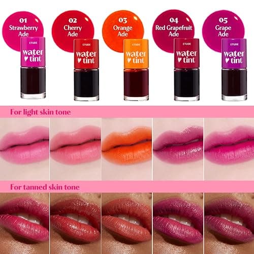 ETUDE Dear Darling Water Tint – Strawberry Ade | Korean Lip Stain & Lip Tint for Hydrated Pink Lips, Smudge-Proof Long-Lasting Lip & Cheek Makeup | K-Beauty Gift, Stocking Stuffers thumbnail 3