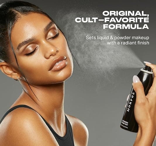 Morphe Continuous Setting Mist - Micro-Fine Makeup Setting Spray with a Natural Radiant Finish - Helps Makeup Resist Caking or Fading & Increases Wear of Foundation (2.8 fl oz) thumbnail 3