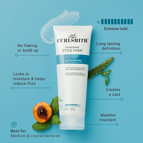 CURLSMITH - In-Shower Style Fixer - Vegan Extreme Hold Styling Gel for Dry, Wavy, Curly or Coily Hair (8oz) thumbnail 3