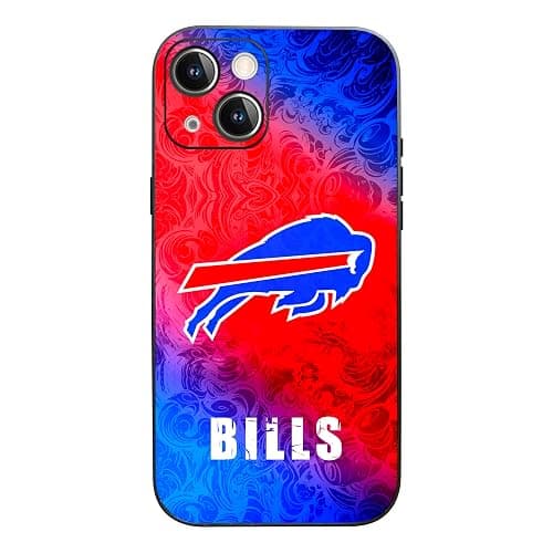 JIATUWAN Compatible with iPhone 15 Phone Case, Shockproof fit Bills Fans Silicon Phone Case, Military Grade Drop Protection Anti-Slip and Anti-Fingerprint for Man Women Gifts - Image 1