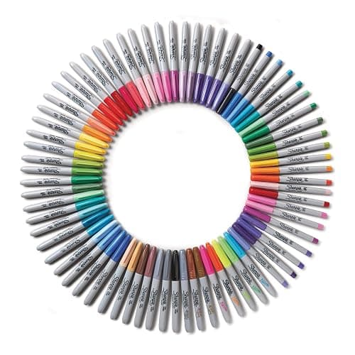 Sharpie Permanent Markers, Ultimate Collection, Ultra Fine And Fine Tip Markers, Great For Teacher And Classroom Supplies, Art Supplies, Bulk Marker Set, Assorted Colors, 72 Count thumbnail 5
