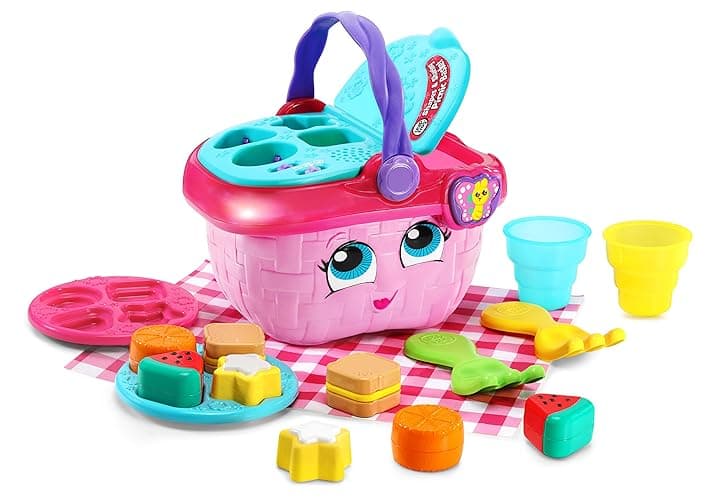 LeapFrog Shapes and Sharing Picnic Basket, Pink - Pink - Standard Packaging - Image 1