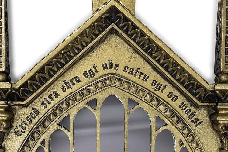 Harry Potter Replica Mirror of Erised Wall Decor | Hanging Mirror For Entryway, Living Room, Bedroom | Collectible Wizarding World Vanity Mirror | 25 x 10 Inches thumbnail 4