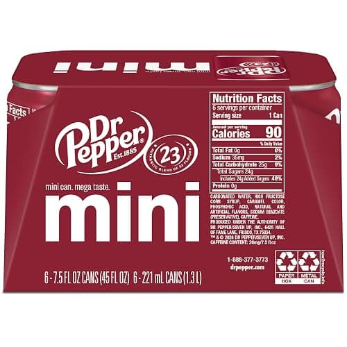 DR PEPPER - MINI CANS, 7.5 OZ, 6 PK thumbnail 2