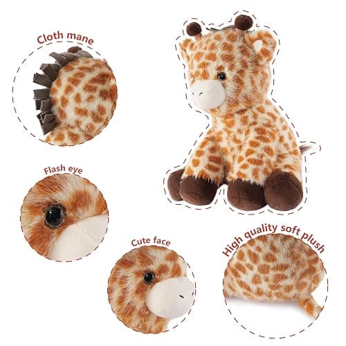 Niuniu Daddy 14" | 3.5 Pound Giraffe Weighted Plush Stuffed Animal, Heavy Giraffe Pillowfort Toys for Kids Adults, Weighted Beads for Stuffed Animals Body Pillow for Gift Birthday Christmas Holiday thumbnail 7