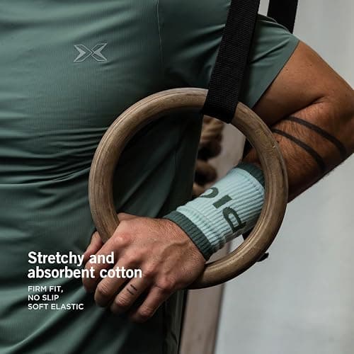 PICSIL - Cotton Sports Wristbands | Absorbent and Breathable | Ideal for Gym, Cross Training, Running and Tennis | Use with Grips | Unisex Design | thumbnail 4