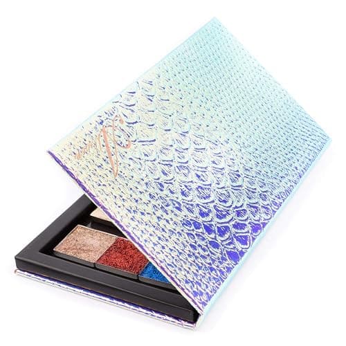 Allwon Magnetic Palette Mermaid Empty Makeup Palette with Mirror and 20Pcs Adhesive Empty Palette Metal Stickers for Eyeshadow Lipstick Blush Powder thumbnail 6