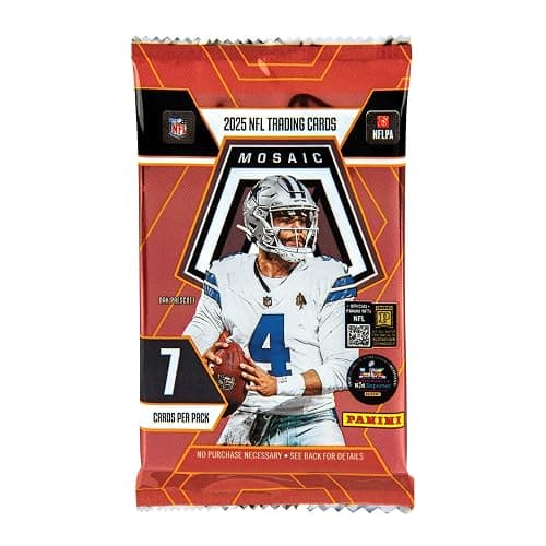 2025 Panini Mosaic Football Trading Cards Mega Box thumbnail 4
