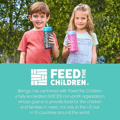Bentgo® Kids Stainless Steel Insulated Water Bottle - Leak-Proof; Keeps Cool for 12 Hours; Durable, BPA-Free, Dishwasher Safe 14 oz. Cup for Ages 3+ for School/Sports/Daycare (Rainbows & Butterflies) thumbnail 8