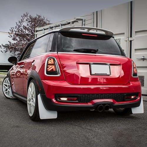 YUANZHENG LED Union Jack Smoked Tail Lights Compatible For 2007-2013 BMW Mini Cooper R56 R57 R58 R59 Rear Lamp assembly, Not For F Series & Cooper Clubman thumbnail 9