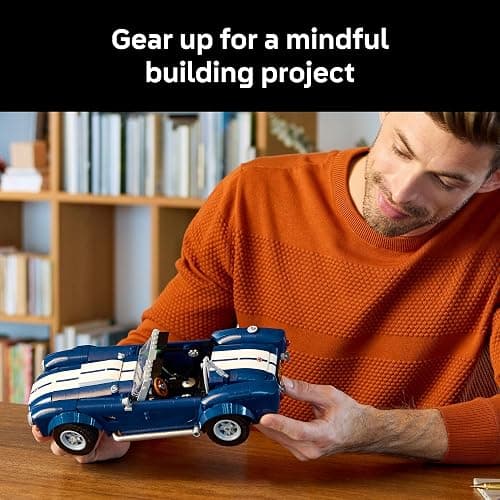 LEGO Icons Shelby Cobra 427 S/C Car Building Set for Adults - Bedroom, Office, or Book Shelf Decor for Sports Car Fans, Ages 18+ - Gift Idea for Birthdays - 10357 thumbnail 3