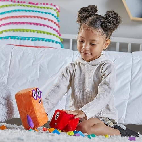 hand2mind Numberblocks One & Two Playful Pals Plush, Numbers for Toddlers, Preschool Math Learning Toys, Stuffed Animal Plushies, Counting Blocks Stuffies, Kids Birthday Gifts, Easter Basket Stuffers - Toys thumbnail 9