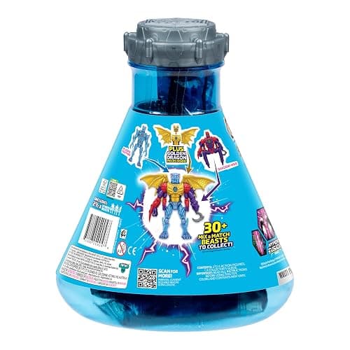 MrBeast Lab Hybrids Multi Pack, Reveal Different Hybrid Parts to Create 2 Mix & Match Action Figures, Plus Parts of The Golden Panther Dragon, Fuse Beast Combinations, Spider vs Energy Panther thumbnail 7