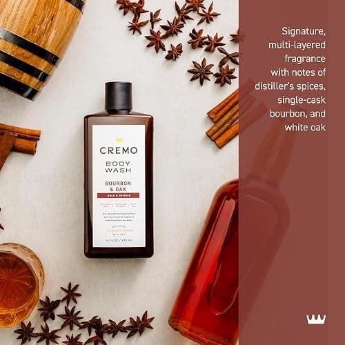 Cremo Body Wash Men, A Sophisticated Blend of Distillers Spice, Fine Bourbon and White Oak, 16 Fl Oz thumbnail 2