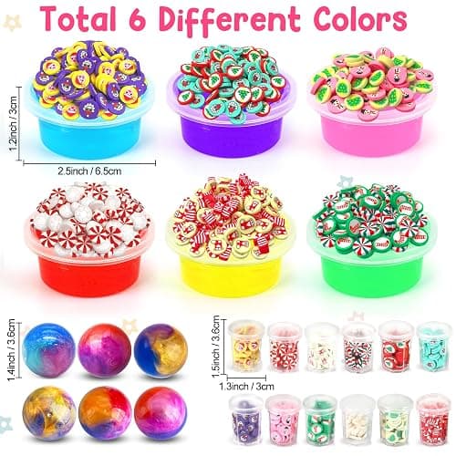 2025 Christmas Countdown Advent Calendar 24 Days with Butter Slime Party Favors for Kids Stress Relief Toys Surprise Xmas Gifts for Girls Boys Toddlers thumbnail 3