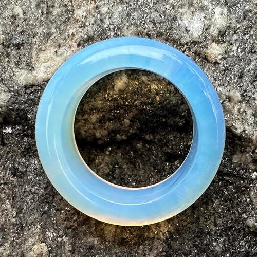 Natural Opal Ring - Energy Crystal Ring for Women and Men, Healing Stone Jewelry Gift thumbnail 4