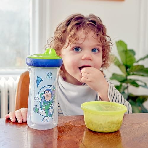 The First Years Disney/Pixar Toy Story Kids Insulated Sippy Cups - Dishwasher Safe Spill Proof Toddler Cups - Ages 12 Months and Up - 9 Ounces - 2 Count thumbnail 3