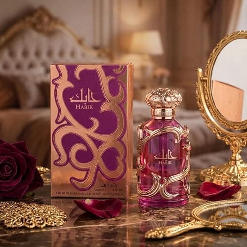 Lattafa Habik – Floral, Fruity, Fresh, Musky – Eau de Parfum Spray Long-Lasting Fragrance for Women, 3.4 Ounce / 100 ml thumbnail 3