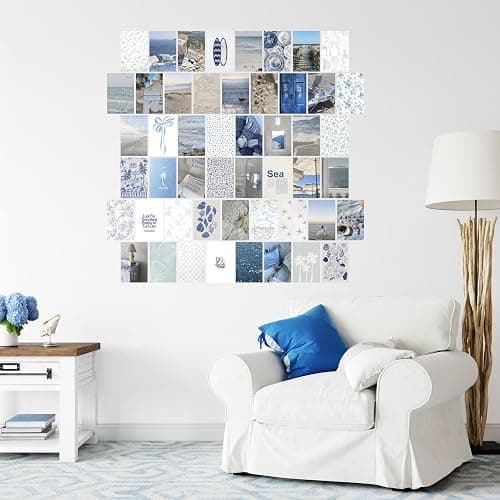 TwoDays Coastal Granddaughter Room Decor, Beachy Aesthetic Wall Collage Kit, Coastal Cowgirl Wall Art Prints for Teen Girls Bedroom, Beach Artwork. (Set of 50, 4" × 6") thumbnail 5