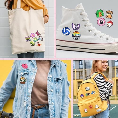 30-200PCS Cute Backpack Pins Bulk Random Different DIY Brooch Lapel Pins Aesthetic Set Cool Button Pin funny Pin for Girl Hat thumbnail 4