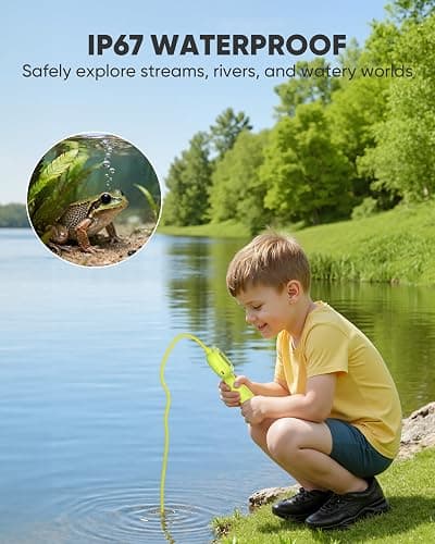 IWOBAC 2.6FT Borescope Snake Camera Toy with Light & 32GB SD Card for Kids Science Educational STEM Toys for Outdoor Camping Nature Exploration Birthday Gift for 4 5 6 7 8 9 10 12 Years Old Boy Girls thumbnail 5