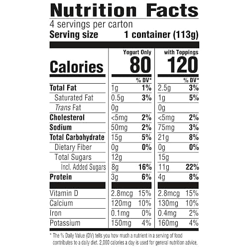 YoCrunch Low Fat Vanilla Yogurt with OREO(R) Cookie Pieces, 4 oz, 4 Pack thumbnail 2
