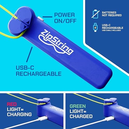 ZipString Original - As Seen on Shark Tank - Classic Rope Launcher Toy, Perfect for Kids & Adults - Fly a String Loop in The Air for Endless Tricks & Fun, Wonderment Awaits, Bold Blue thumbnail 8