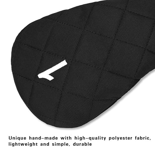YuEagleSky Golf Head Covers Driver Fairway #3#5 Hybrid USA Flag for Club Men Women, (Black or White) thumbnail 4