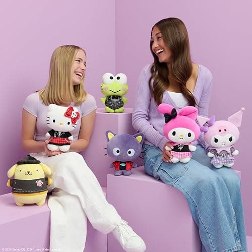 Jazwares Hello Kitty and Friends Series 2, Chococat 8-inch Punks Plush - Officially Licensed Sanrio Product from Ages 6+ thumbnail 2