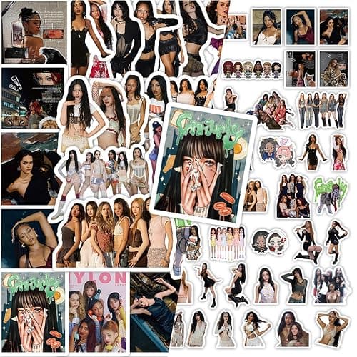 78Pcs KATSEYE Stickers Set Beautiful Chaos Album Stickers for Teens Adults Gift for Fans, KATSEYE Merch Decals for Water Bottle, Laptop, Computer, Skateboard, Phone - Image 1
