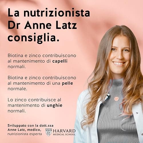 Caramelle Gommose Biotina Ah-mazing Hair – Vitamine per Capelli, Pelle e Unghie – 5000 µg di Biotina (B7), Zinco, Vitamine B6, B9, C, E – 60 Pezzi (2 Mesi), Vegane, Senza Zucchero, Bears with Benefits thumbnail 4