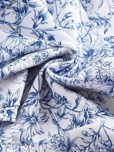 Narecte Summer Dresses for Women,Tie Halter Mini Dress,Floral Print Short Dress,Ruffle Trim Casual Dresses thumbnail 2
