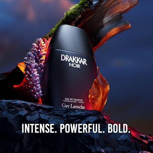 Guy Laroche Drakkar Noir Iconic Designer Fragrance - Intense & Powerful Eau de Toilette - Fougere Blend & Aromatic Spices - Long Lasting Mens Cologne - Day and Evening Scent thumbnail 2