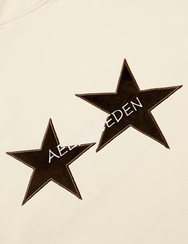 Aelfric Eden Star Hoodies Y2k Oversized Graphic Hoodies Aesthetic 90s Crewneck Sweatshirt Long Sleeve Pullover Tops thumbnail 3