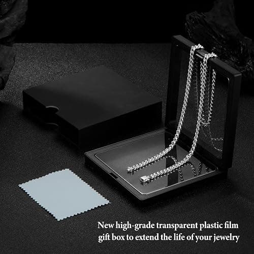 KRZ Silver Cuban Link Chain for Men 5mm Miami Chains for Men Stainless Steel Chains 925 Sterling Silver Necklace for Men and Women Jewelry thumbnail 6