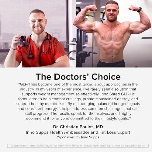 Inno Supps Inno Shred™ GLP-1 | Thermogenic Support + Appetite Support + Energy* | Berberine + Chromium | 60 Capsules. 30 Servings. thumbnail 8
