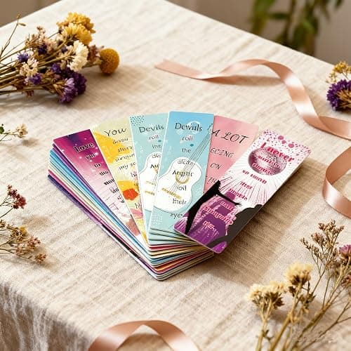Music Inspired Bookmarks Fans Singer Book Marks Page Markers Paper Album Quotes Gift Bookmarks or Book Lovers Adults Teacher Women Funny Reading Gift thumbnail 2