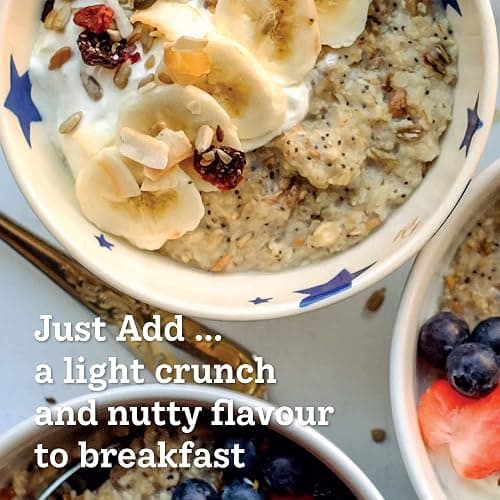 Munchy Seeds Lightly Toasted 7 Seed Mix, Pumpkin Seeds, Sunflower Seeds, Hemp, Chia, Rapeseed, Flaxseeds, Seeds for Baking, Breakfast Cereals & Granola, Mixed Seeds to Eat, Mixed Seeds for Eating 500g thumbnail 7