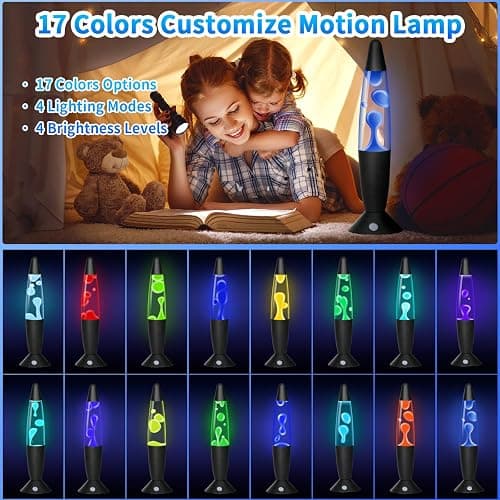 Besight Lampe à Mouvement Liquide avec 17 Changements de Couleur pour Adultes, Lampe d'ambiance pour Bureau Chambre Maison, Cadeau pour Anniversaire Saint Valentin thumbnail 2
