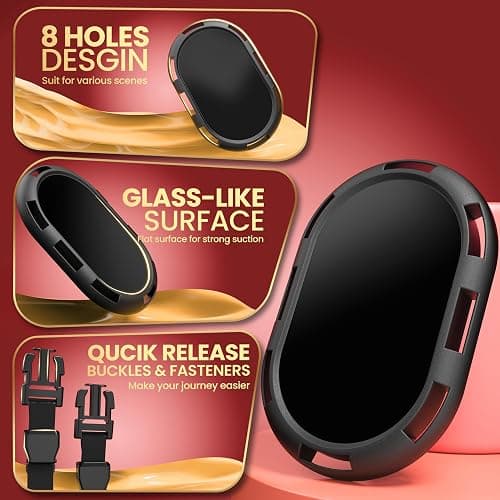 Suction Cup Dildo Mount - Adjustable Sex Saddle & Sex Toys Holder for Hands-Free Play on Sex Chairs, Pillows, Towels - Strap-On Harness Dildo, Sex Furniture for Solo or Couples Play (Without Sex Toys) thumbnail 2