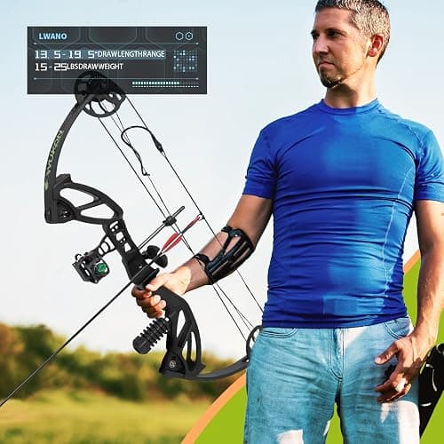 Compound Bow Archery Sets for Youth & Kids,Beginners, Right Hand Compound Bows, Draw Length 18"-27",15-30 lbs Draw Weight, 260fps, Hunting Bow Archery Arrows Set thumbnail 6